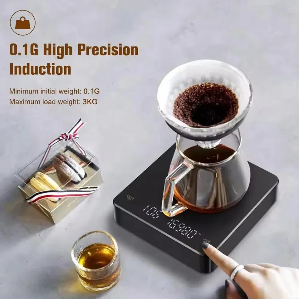 Rechargeable kitchen scale with timer USB charging 400mAh battery