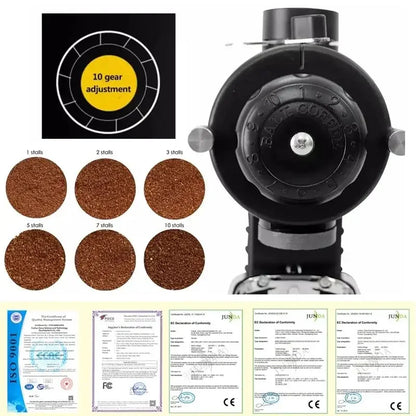 Coffee grinder with EU plug 220V-240V voltage compatible