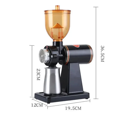 Electric burr grinder 8 gear variant stainless steel burr mechanism