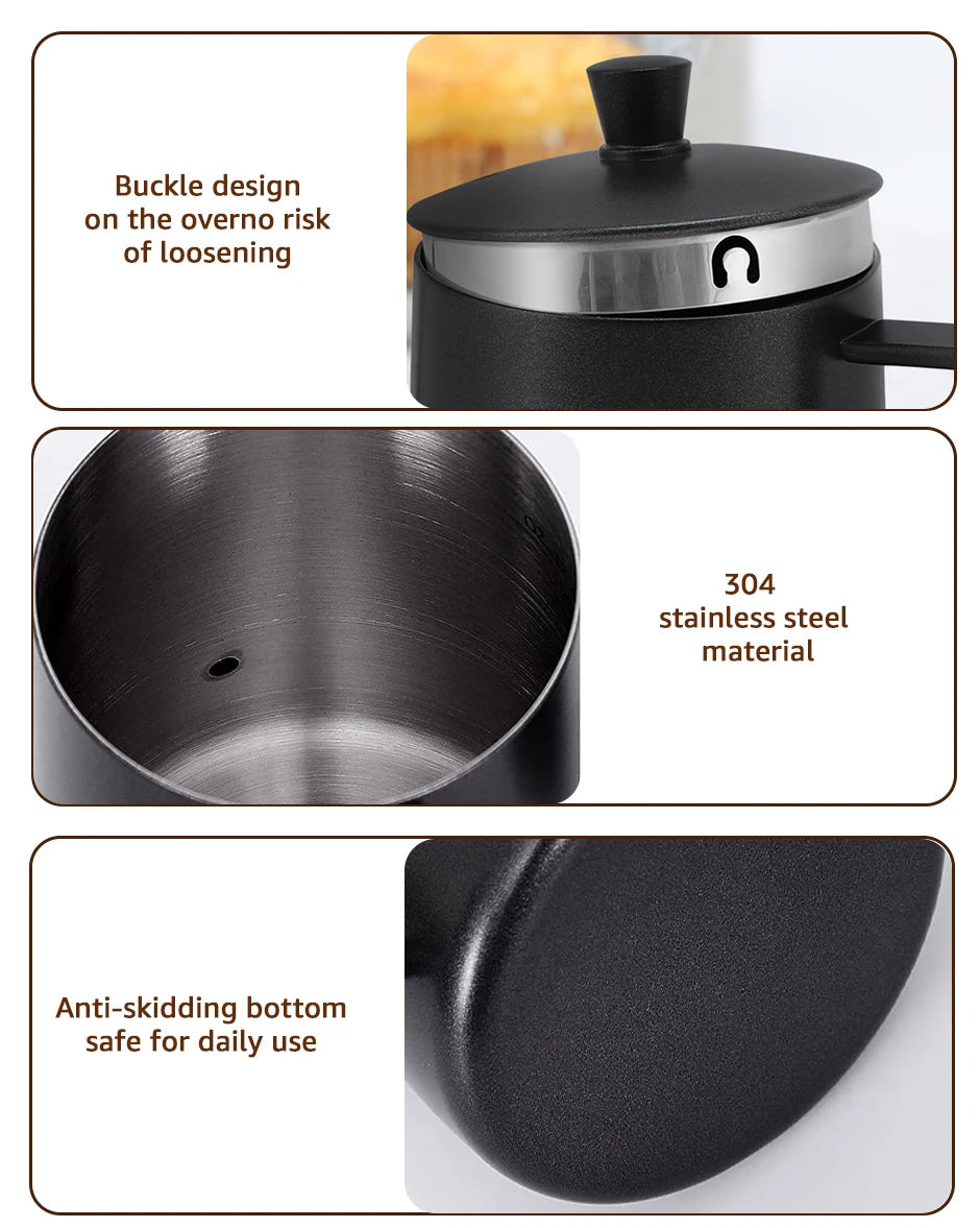 Swan neck kettle food grade 304 stainless steel corrosion resistant
